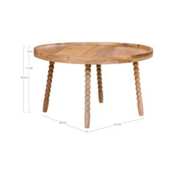 JAMMU Table Basse Ronde En Manguier ø60cm 13 JAMMU Table Basse Ronde En Manguier ø60cm -Meubles Soldes Magasin table basse ronde manguier o60cm house nordic jammu 5
