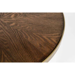 DENISE Table Basse Ronde En Métal Et Bois ø44cm 12 DENISE Table Basse Ronde En Métal Et Bois ø44cm -Meubles Soldes Magasin table basse ronde metal bois o44cm denise 4