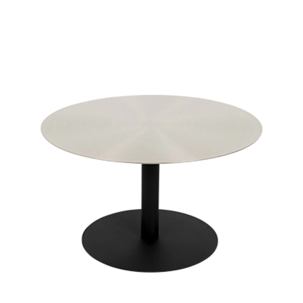 SNOW Table Basse Ronde En Métal Brossé ø60cm 4 SNOW Table Basse Ronde En Métal Brossé ø60cm – Image 2