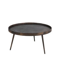JONAMAI Table Basse Ronde En Métal ø74cm -Meubles Soldes Magasin table basse ronde metal o74cm jonamai 1