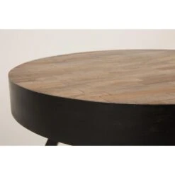 SURI Table Basse Ronde ø58 Cm En Teck Recyclé Medium -Meubles Soldes Magasin table basse ronde o58 cm en teck recycle suri medium 2