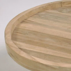GLENDA Table Basse Ronde En Teck ø55cm -Meubles Soldes Magasin table basse ronde teck o55cm kave home glenda 3