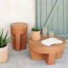 VILENA Table Basse Ronde En Terre Cuite ø60cm 2 VILENA Table Basse Ronde En Terre Cuite ø60cm -Meubles Soldes Magasin table basse ronde terre cuite o60cm kave home vilena