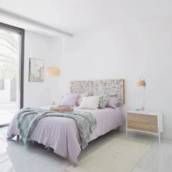 MARIELLE Table De Chevet En Bois 2 Tiroirs -Meubles Soldes Magasin table chevet bois 2 tiroirs kave home marielle 6