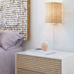 MARIELLE Table De Chevet En Bois 2 Tiroirs -Meubles Soldes Magasin table chevet bois 2 tiroirs kave home marielle 9