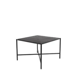 MARCIO Table D'appoint Carrée En Bois Et Métal 40x40cm -Meubles Soldes Magasin table d appoint carree en bois et metal 40x40cm marcio 2