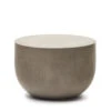 GARBET Table D'appoint En Ciment ø60cm -Meubles Soldes Magasin table d appoint ciment o60cm garbet kave home