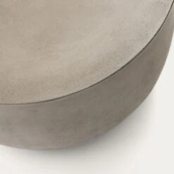 GARBET Table D'appoint En Ciment ø60cm 7 GARBET Table D'appoint En Ciment ø60cm -Meubles Soldes Magasin table d appoint ciment o60cm garbet kave home 2