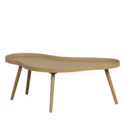 MAE Table Basse De Forme Organique En Bois 100x35cm -Meubles Soldes Magasin table d appoint forme organique bois 100x35cm mae woood 2