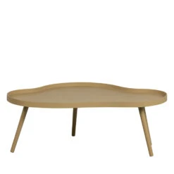 MAE Table Basse De Forme Organique En Bois 100x35cm -Meubles Soldes Magasin table d appoint forme organique bois 100x35cm mae woood 3