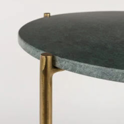 TIMPA Table D'appoint Marbre Et Laiton -Meubles Soldes Magasin table d appoint marbre et laiton timpa 3