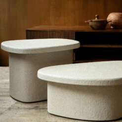 VEDA Table D'appoint Organique En Marbre Recyclé H41cm -Meubles Soldes Magasin table d appoint organique marbre recycle veda dutchbone 7