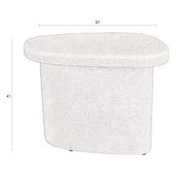 VEDA Table D'appoint Organique En Marbre Recyclé H41cm -Meubles Soldes Magasin table d appoint organique marbre recycle veda dutchbone 8