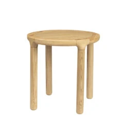 STORM Table D'appoint Ronde En Bois ø45cm -Meubles Soldes Magasin table d appoint ronde bois o45cm storm zuiver 1