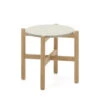 POLA Table D'appoint En Terrazzo Et Bois Massif ø54,5cm -Meubles Soldes Magasin table d appoint terrazzo bois massif o545cm pola kave home