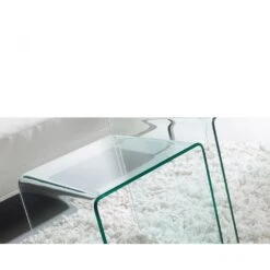 BURANO Table D'appoint Verre