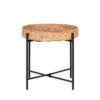 NARO Table D’appoint En Jacinthe D’eau Et Métal ø50cm -Meubles Soldes Magasin table dappoint jacinthe deau metal o50cm house nordic naro