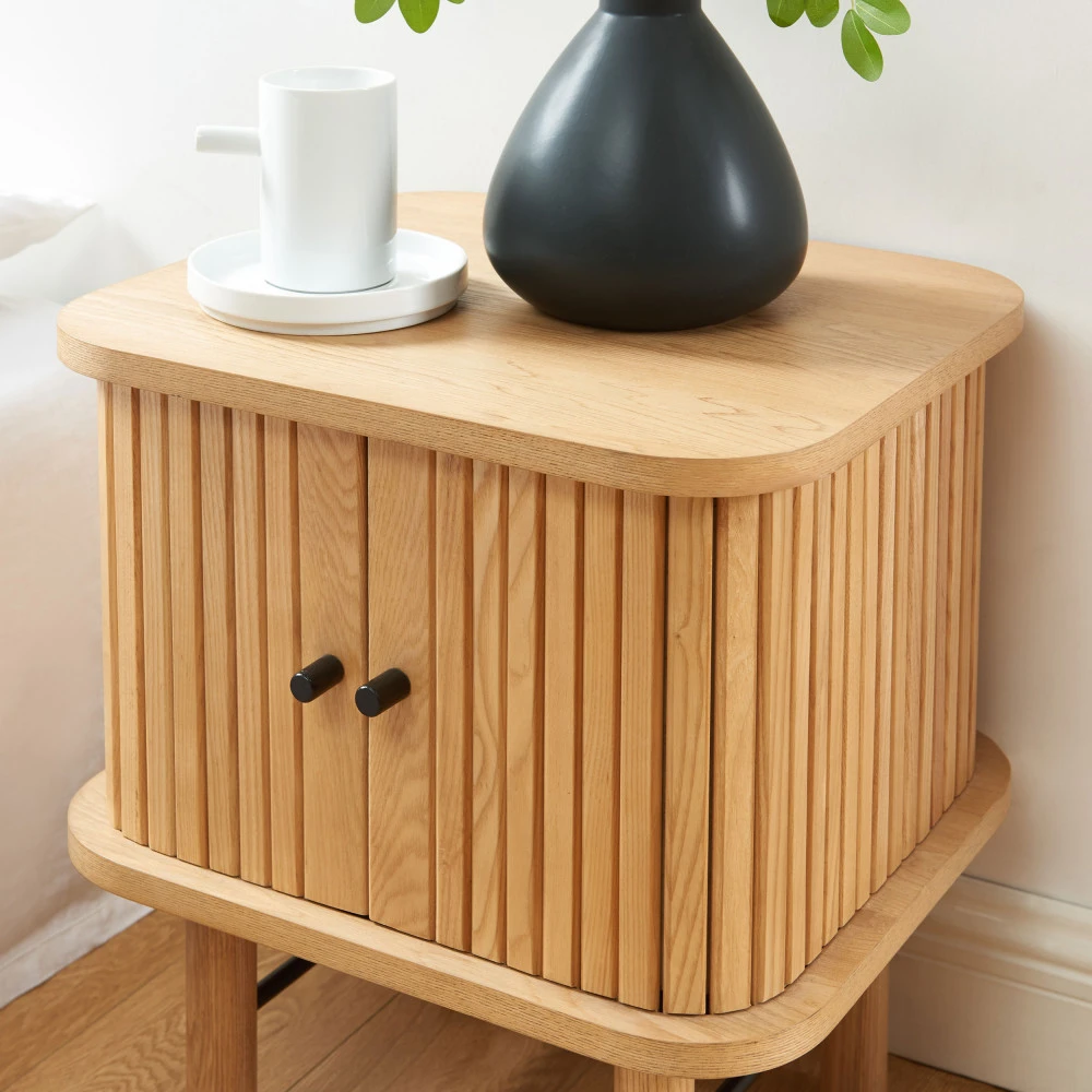 MATI Table De Chevet 2 Portes En Bois 9 MATI Table De Chevet 2 Portes En Bois – Image 7