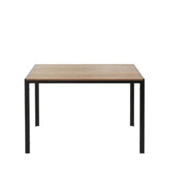 TUZI Table à Manger Plaquée Frêne Et Métal 120 X 80 Cm 9 TUZI Table à Manger Plaquée Frêne Et Métal 120 X 80 Cm -Meubles Soldes Magasin table manger bois metal 120 x 80 cm tuzi 2