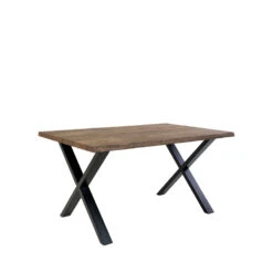 TOULON Table à Manger En Bois Et Métal 140x95cm 11 TOULON Table à Manger En Bois Et Métal 140x95cm -Meubles Soldes Magasin table manger bois metal 140x95cm house nordic toulon 2