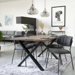 TOULON Table à Manger En Bois Et Métal 140x95cm 15 TOULON Table à Manger En Bois Et Métal 140x95cm -Meubles Soldes Magasin table manger bois metal 140x95cm house nordic toulon 6