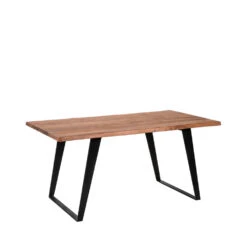 ASÈLE Table à Manger En Bois Et Métal 160x90cm -Meubles Soldes Magasin table manger bois metal 160x90cm asele 2