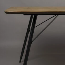 ROGER Table à Manger En Bois Et Métal 200x90cm -Meubles Soldes Magasin table manger bois metal 200x90cm dutchbone roger 2