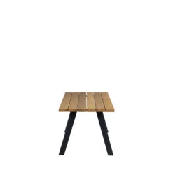 TABLO Table à Manger En Bois Piétement En A 210x81cm -Meubles Soldes Magasin table manger bois pietement a 210x81cm woood tablo 3
