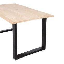 TABLO Table à Manger En Bois Piétement En U 180x90cm 7 TABLO Table à Manger En Bois Piétement En U 180x90cm -Meubles Soldes Magasin table manger bois pietement u 180x90cm tablo 2