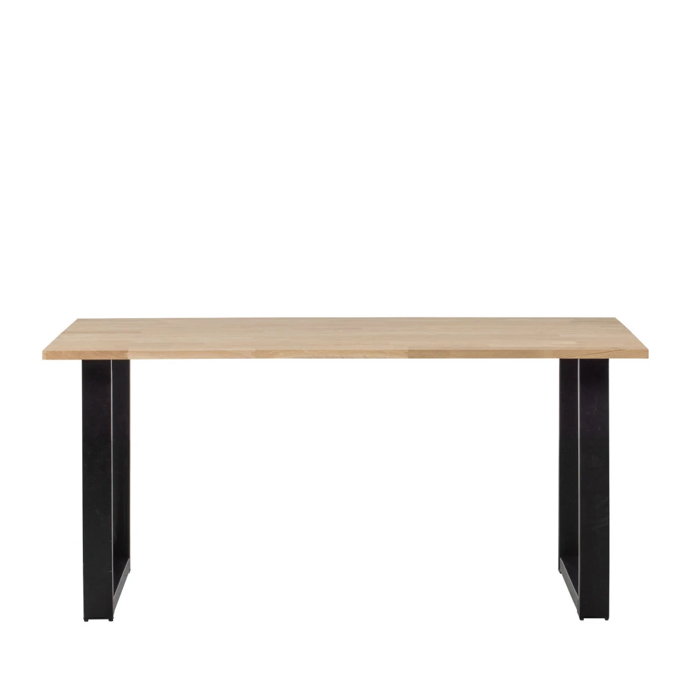 TABLO Table à Manger En Bois Piétement En U 180x90cm 3 TABLO Table à Manger En Bois Piétement En U 180x90cm