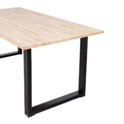 TABLO Table à Manger En Bois Piétement En U 200x90cm -Meubles Soldes Magasin table manger bois pietement u 200x90cm tablo 3