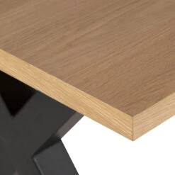 OSBY Table à Manger En Bois Piètement En X 160x90cm 18 OSBY Table à Manger En Bois Piètement En X 160x90cm -Meubles Soldes Magasin table manger bois pietement x 160x90cm drawer osby 7