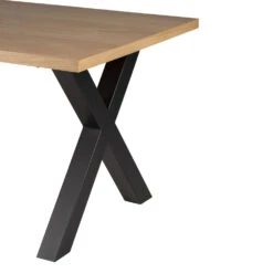 OSBY Table à Manger En Bois Piètement En X 160x90cm 19 OSBY Table à Manger En Bois Piètement En X 160x90cm -Meubles Soldes Magasin table manger bois pietement x 160x90cm drawer osby 8