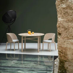 JUNCO Table à Manger Ronde En Bois ø120cm -Meubles Soldes Magasin table manger bois ronde o120cm teulat junco 6