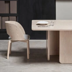 ARQ Table à Manger Carrée En Bois 137x137cm -Meubles Soldes Magasin table manger carree bois 137x137cm teulat arq 5