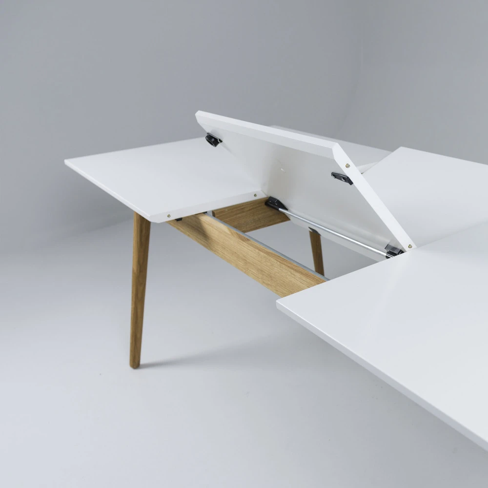 DOT Table à Manger Extensible En Bois 180-240x90cm 7 DOT Table à Manger Extensible En Bois 180-240x90cm – Image 5