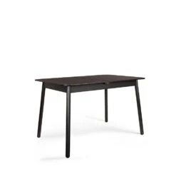 GLIMPS Table à Manger Extensible 120-162x80cm Bois -Meubles Soldes Magasin table manger extensible bois glimps zuiver 2