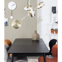 GLIMPS Table à Manger Extensible 120-162x80cm Bois