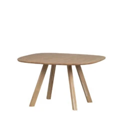TABLO Table à Manger De Forme Organique En Bois 130x130cm -Meubles Soldes Magasin table manger forme organique bois 130x130cm woood tablo 2