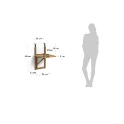 AMARILIS Table à Manger Pliante Pour Balcon En Bois 40x40cm 19 AMARILIS Table à Manger Pliante Pour Balcon En Bois 40x40cm -Meubles Soldes Magasin table manger jardin pliante bois 40x40cm kave home amarilis 8