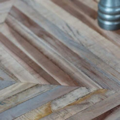 PAMENANG Table à Manger En Métal Et Teck Recyclé 200x90cm -Meubles Soldes Magasin table manger metal teck recycle 200x90cm drawer pamenang 5