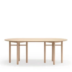 JUNCO Table à Manger Ovale En Bois 200x100cm 8 JUNCO Table à Manger Ovale En Bois 200x100cm -Meubles Soldes Magasin table manger ovale bois 200x100cm teulat junco 1