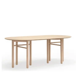 JUNCO Table à Manger Ovale En Bois 200x100cm 9 JUNCO Table à Manger Ovale En Bois 200x100cm -Meubles Soldes Magasin table manger ovale bois 200x100cm teulat junco 2