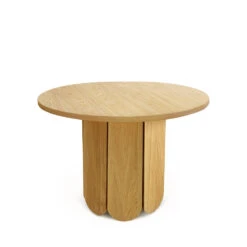SOFT Table à Manger Ronde En Bois ø100cm -Meubles Soldes Magasin table manger ronde bois massif o100cm woodman soft 2