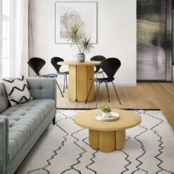 SOFT Table à Manger Ronde En Bois ø100cm