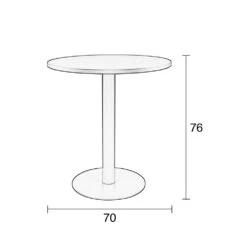 METSU Table De Bistrot Ronde 13 METSU Table De Bistrot Ronde -Meubles Soldes Magasin table manger ronde zuiver metsu 5