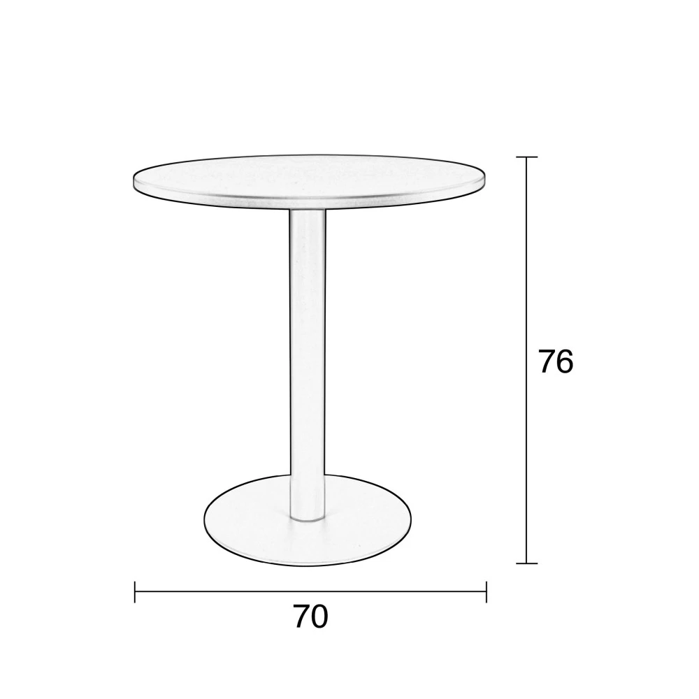 METSU Table De Bistrot Ronde 8 METSU Table De Bistrot Ronde – Image 6