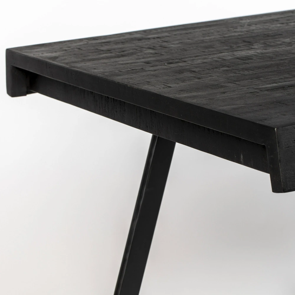 SURI Table à Manger En Teck Recyclé 200x90cm 7 SURI Table à Manger En Teck Recyclé 200x90cm – Image 5