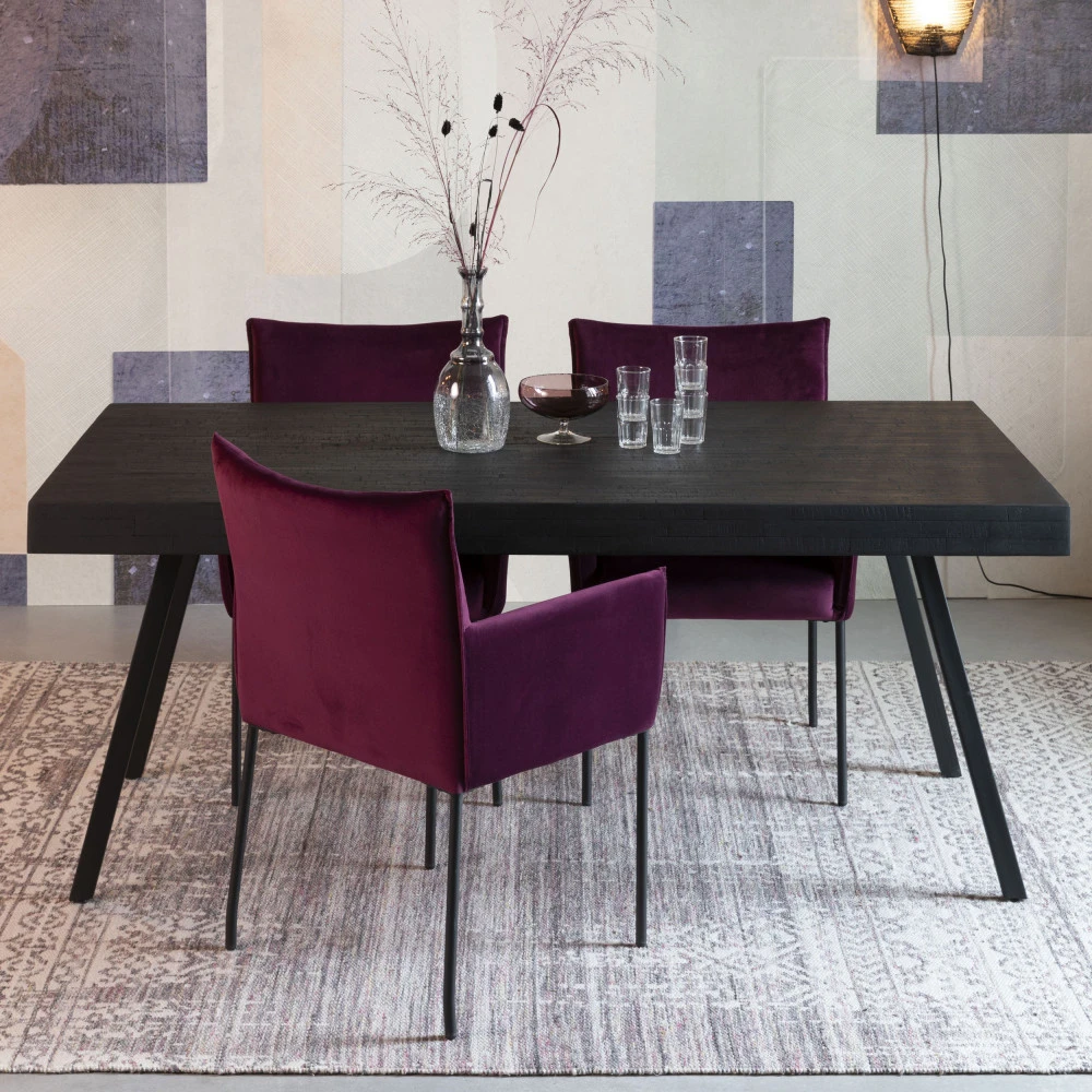 SURI Table à Manger En Teck Recyclé 200x90cm 3 SURI Table à Manger En Teck Recyclé 200x90cm