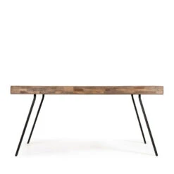 SURI Table à Manger En Teck Recyclé 220x100cm 11 SURI Table à Manger En Teck Recyclé 220x100cm -Meubles Soldes Magasin table manger teck recycle 220x90cm suri 3